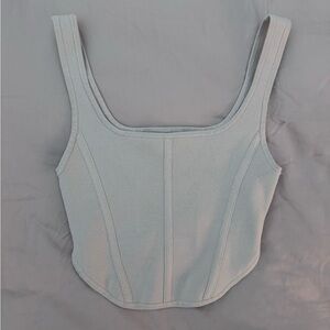 Babaton Soft Gray Knit Top